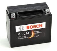 Bosch M6024 Batería motocicleta YTX20-4 / YTX20-BS - 12V AGM 18A/h-260A
