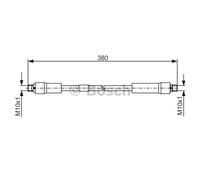 BOSCH Manguera De Freno Línea De Freno Delante Para Audi A8 1 987 481 324