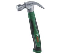 Bosch Martillo garra 340 g / 12 oz (gran superficie de impacto; acero resistente con carbono; garra V; cómoda empuñadura ergonómica, núcleo fibra vidrio; baja vibración)