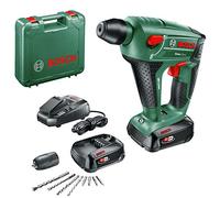 Bosch Martillo perforador a batería Uneo Maxx (2 baterías, 2,5 Ah, sistema de 18 voltios, en estuche de transporte)