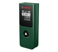 Bosch Medidor láser PLM30-21 (mide distancias hasta 30 m, calcula metros cuadrados, medición continua, funcionamiento intuitivo con un solo botón, pantalla de alta visibilidad)