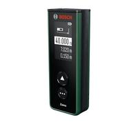 Bosch Medidor Láser Zamo (alcance hasta 40 m, recargable por USB-C, guarda 10 mediciones, compatible con accesorios, sin accesorios, incl. pilas AAA recargables)