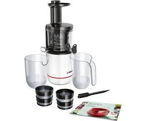 Bosch MESM500W - Exprimidor Lento - Blanco / Negro