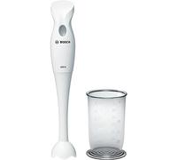 Bosch Mixxo MSM6B150 - Batidora de mano, 300 W, velocidad Turbo, cúpula con cuchilla de acero inoxidable, con vaso de mezclas, color blanco