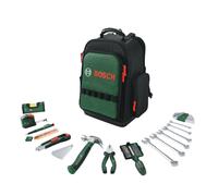 Bosch Mochila De Herramientas 60 Piezas Con Cinta Métrica 3 M Y Navaja 18 Mm, Organización Con Numerosos Compartimentos, Base Plástica Impermeable Y Correas Ergonómicas Ajustables