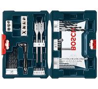 BOSCH MS4041 - Juego mixto de perforación y conducción de 41 piezas con estuche incluido para aplicaciones en madera, metal, mampostería