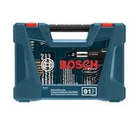 BOSCH MS4091C - Juego de brocas mixtas de perforación y conducción, 91 piezas, ideal para aplicaciones en madera, metal y mampostería
