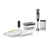 Bosch MS6CM61V2 - Batidora de mano ErgoMixx Style con vaso, bomba vacío, bolsa de vacío y tupper de cristal