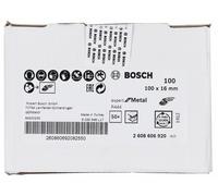BOSCH Muela abrasiva de fibra R444, Expert for Metal 100 mm, 16 mm, 100 2608606920