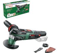 Bosch Multiherramienta a batería AdvancedMulti 18 (Sin batería, placa lijadora delta, set de hojas de lija, 2 hojas de sierra, empuñadura adicional, caja de cartón, sistema de 18 V)