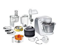 Bosch MUM54251 - Robot de cocina con cuenco de mezclar de acero y accesorios, 900 W, capacidad de 3,9 l, color blanco y plata