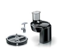 Bosch MUZS68CC - Cortador de dados para robot de cocina Serie 2 y 4 (número de tipo MUM5xxx, MUMS2xxx), dados uniformes, inserto de dados de 9 mm, incluye limpiador de rejilla, color negro