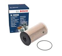 Bosch N0008 Filtro Diesel para Coche - Separa Partículas y Agua del Combustible, Protege el Sistema de Inyección