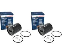 Bosch N4200 - Filtro diésel para vehículos (Paquete de 2)