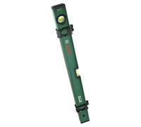 Bosch Nivel de burbuja 60 cm (2 deslizadores de marcado, burbujas fluorescentes horizontales/verticales, regla métrica, cuerpo de aluminio, parachoques suaves, ranura en V)