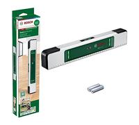 Bosch nivel de burbuja EasySpiritLevel (concepto LED intuitivo, asistencia acústica, indicación de ángulo reducido +/- 3°, precisión de 0,1° a 0°, 90°, 180° y 270°, escala estampada, en caja)