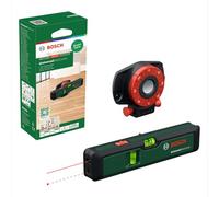 Bosch nivel de burbuja láser UniversalWallLevel (nivel de burbuja, nivel láser para una alineación sencilla en paredes, puntero láser para la transferencia de alturas de hasta 20 m, en caja)