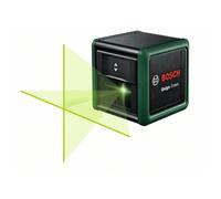 Bosch Nivel láser Quigo Green, pinza universal MM 2, carcasa de plástico reciclado