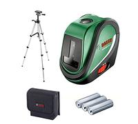 Bosch nivel láser de líneas cruzadas UniversalLevel 2 con trípode (láser de líneas cruzadas, incl. puntos de plomada para una alineación precisa y una transferencia sencilla)
