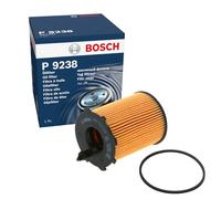 Bosch P9238 Filtro de Aceite para Coche - Separa Hollín y Partículas Metálicas del Aceite del Motor, con una Fiable Lubricación del Motor