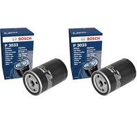 Bosch P3033 - Filtro de aceite para vehículos (Paquete de 2)