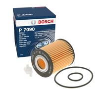 Bosch P7090 Filtro de Aceite para Coche Filtro de Repuesto | Separa Hollín y Partículas Metálicas del Aceite del Motor, con una Fiable Lubricación del Motor
