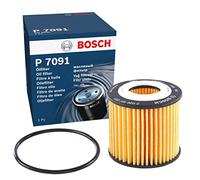 Bosch P7091 Filtro de Aceite para Coche - Separa Hollín y Partículas Metálicas del Aceite del Motor, con una Fiable Lubricación del Motor