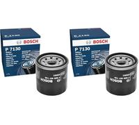 Bosch P7130 - Filtro de aceite para vehículos (Paquete de 2)