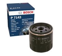 Bosch P7143 Filtro de Aceite para Coche - Separa Hollín y Partículas Metálicas del Aceite del Motor, con una Fiable Lubricación del Motor