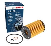 Bosch P7158 Filtro de Aceite para Coche - Separa Hollín y Partículas Metálicas del Aceite del Motor, con una Fiable Lubricación del Motor