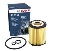 Bosch P7166 Filtro de Aceite para Coche - Separa Hollín y Partículas Metálicas del Aceite del Motor, con una Fiable Lubricación del Motor
