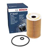 Bosch P9147 Filtro de Aceite para Coche - Separa Hollín y Partículas Metálicas del Aceite del Motor, con una Fiable Lubricación del Motor