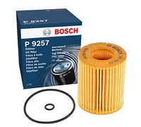 Bosch P9257 Filtro de Aceite para Coche - Separa Hollín y Partículas Metálicas del Aceite del Motor, con una Fiable Lubricación del Motor