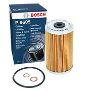 Bosch P9605 Filtro de Aceite para Coche - Separa Hollín y Partículas Metálicas del Aceite del Motor, con una Fiable Lubricación del Motor