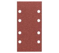BOSCH Papel de lija 93x185mm, G80, 8 agujeros, Velcro, (10 uds) 2609256A82