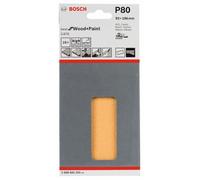 BOSCH Papel de lija C470 93 x 186 mm, 80 (10 uds) 2608605255