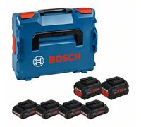 Bosch Professional 18V System ProCORE18V - Set 6 baterías de litio (4 x ProCORE 4.0Ah + 2 x ProCORE 8.0 Ah, en L-BOXX)