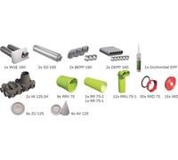 BOSCH Paquete de ventilación para viviendas BOPA VE103, Paquete de distribución de aire de conducto redondo, hasta 160 m² - 7739624335