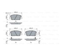 BOSCH Pastillas Freno Delant. para Kia Optima Hyundai Genesis Coupe