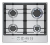 Bosch PCP6A5I90 - Placa de Gas Natural Serie 6 60 Cm 4 Fuegos Gas Stop FlameSelect Acero Inox