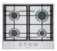 Bosch PCP6A5I90 - Placa de Gas Natural Serie 6 60 Cm 4 Fuegos Gas Stop FlameSelect Acero Inox