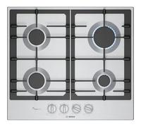 Bosch PCP6A5I90 - Placa de Gas Natural Serie 6 60 Cm 4 Fuegos Gas Stop FlameSelect Acero Inox