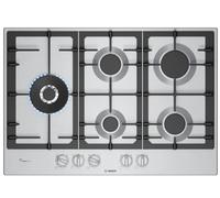 Bosch PCS7A5I90 - Placa de Gas Natural Serie 6 75 Cm 5 Fuegos GasStop FlameSelect Acero Inox