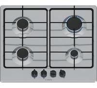 Bosch PGP6B5K85 Serie 4, placa de gas, puños de puente: control ergonómico, 4 quemadores, inoxidable, 60 cm