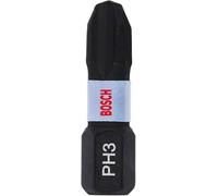 Bosch Professional 2 puntas de atornillar Impact Control PH3, 25 mm, vástago hexagonal, Pick and Click, accesorios de taladro de impacto