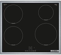 Bosch PIE645BB5E Serie 4 - Placa de inducción (60 cm de Ancho, autosuficiente y vitrocerámica, 60 cm de Ancho, TouchSelect, PowerBoost, Restart, Marco Circular, Temporizador con función de Apagado),
