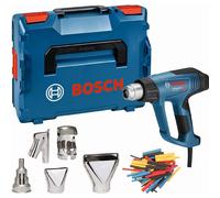 Bosch Professional pistola de aire caliente GHG 23-66 (hasta 650 °C, 4 programas personalizados, con boquillas, set de tubos termorretráctiles, L-BOXX)