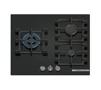 Bosch PNC6B6K40 Serie 4, Placa de gas, 60 cm, Vidrio templado, Negro