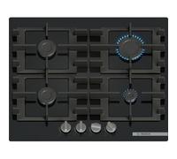 Bosch PNP6B6K40 Quemador Encimera Gas Vidrio 60CM 4 Fuegos Rejillas de Hierro
