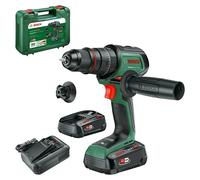 Bosch Power for All 18V Taladro atornillador percutor de batería AdvancedImpact 80 (18 V, 2 baterías, 2,5 Ah, 82 Nm) + Garantía BAUHAUS 5 años para...